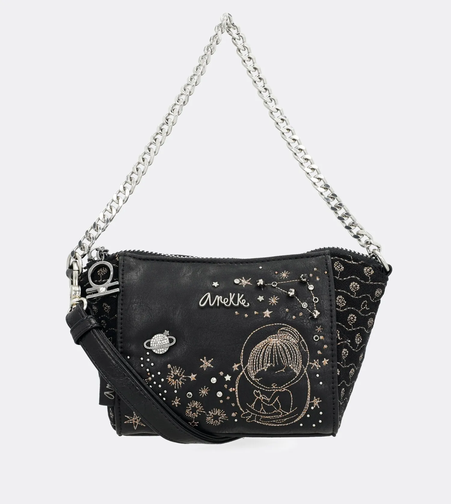 Cute spirit mini handbag with a chain strap