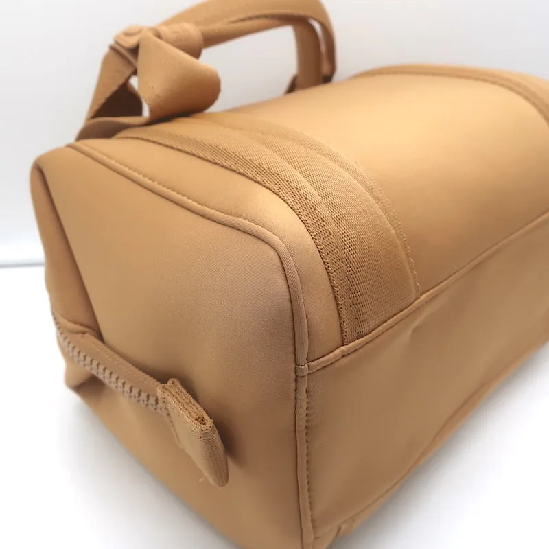Dagne Dover Small Landon Carryall Bag Camel Neoprene NEW