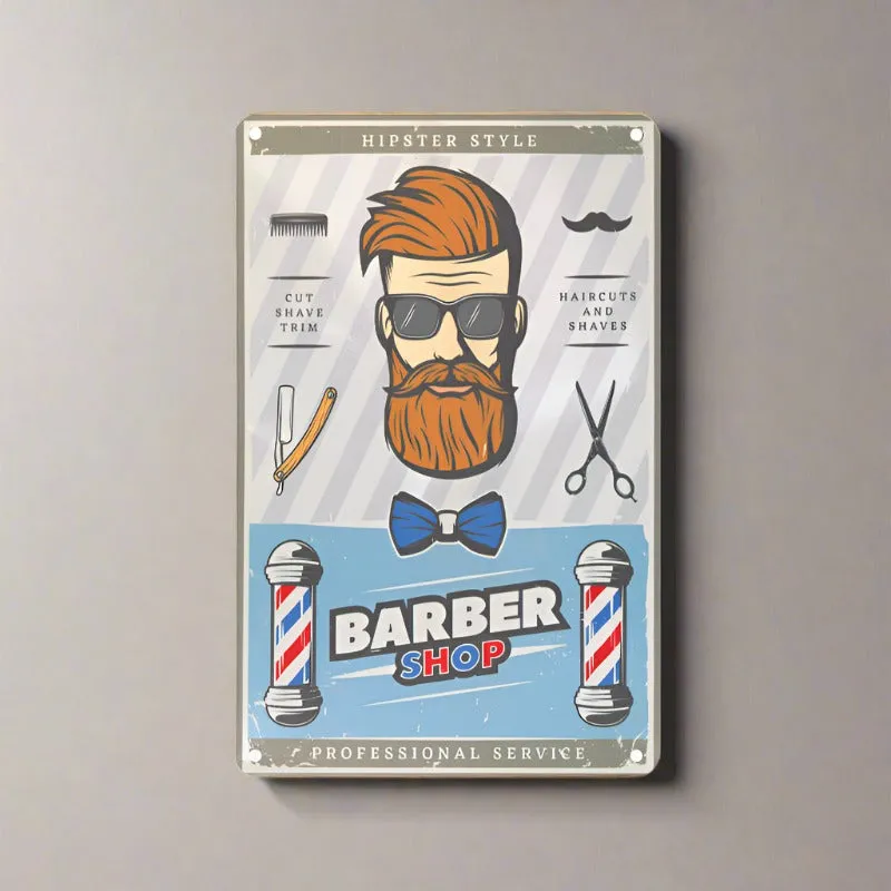 Decorative Plaque for Barber Shop B057 'Barber Shop'