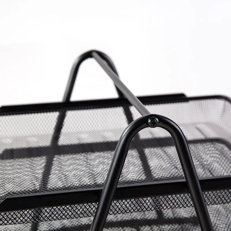 Deli Desk Organizer File Tray 350x278x275mm Black