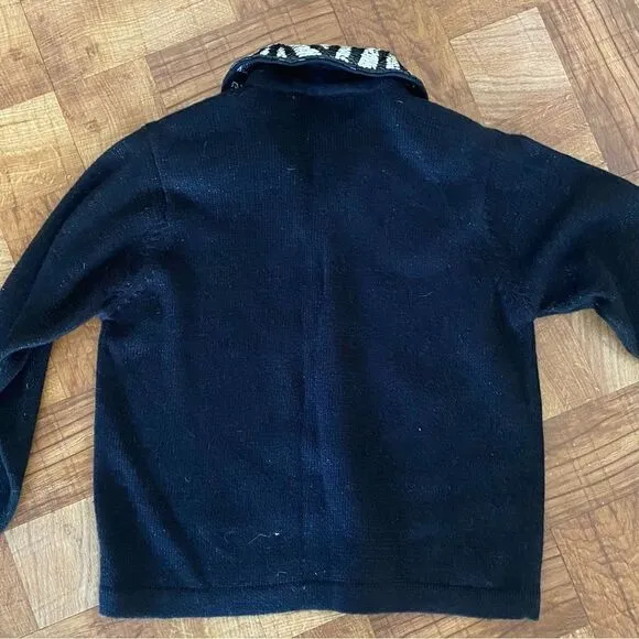 Design Options sequin zebra sweater