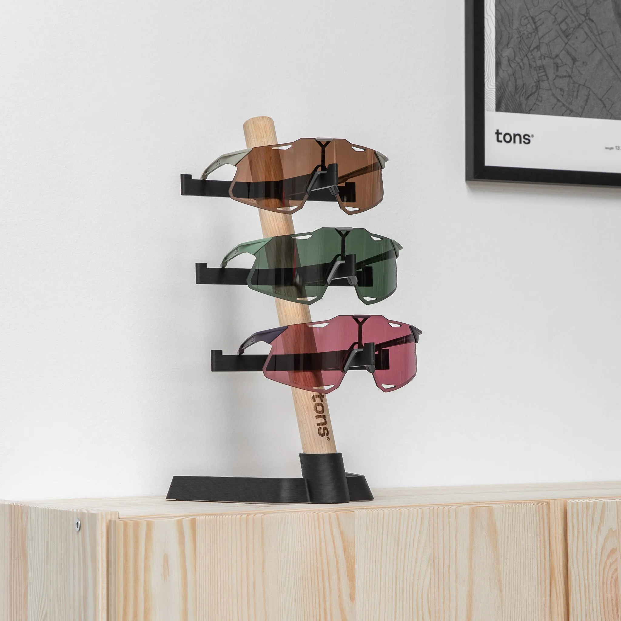 Desk Organiser . 3x Glasses