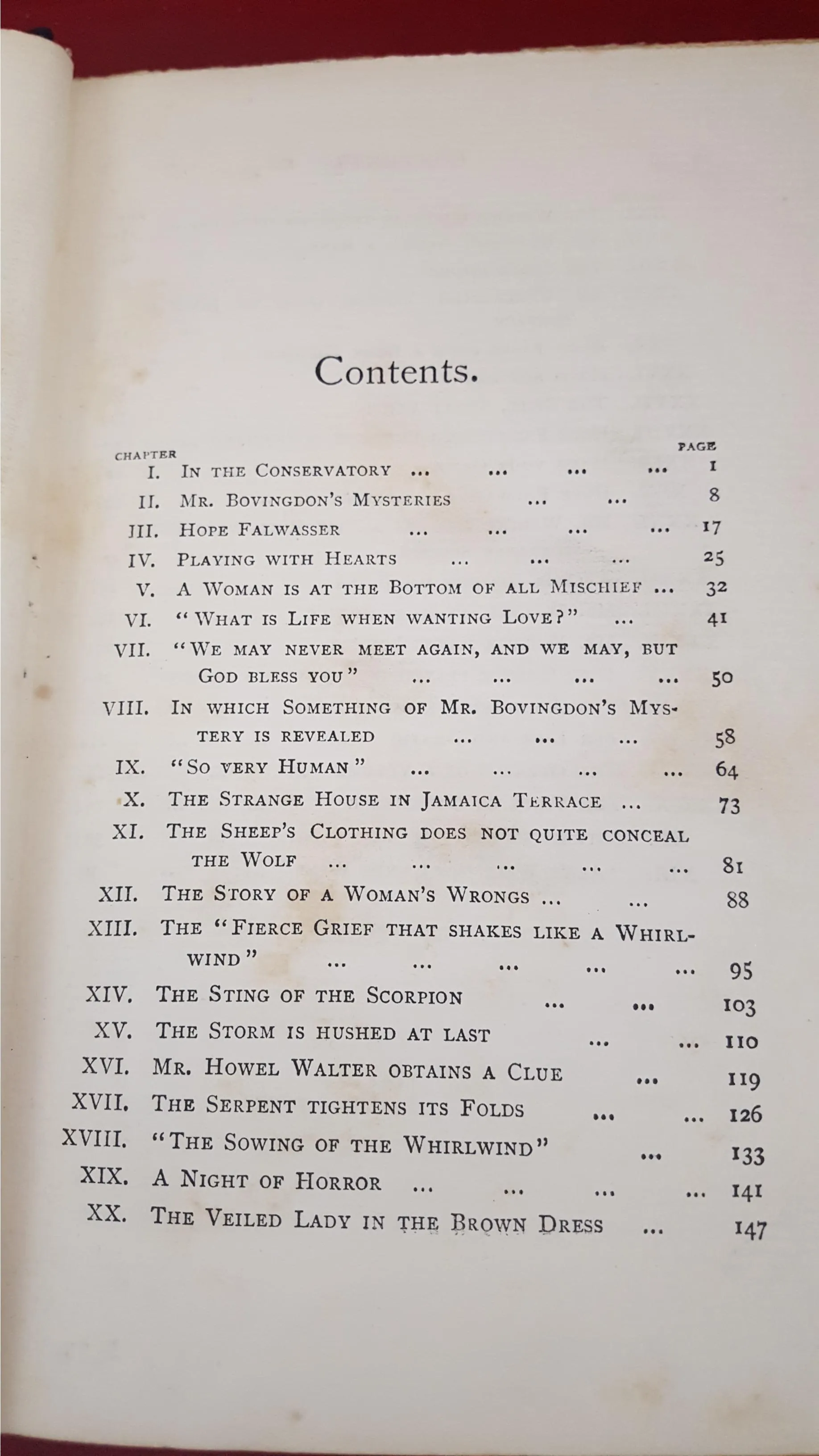 Dick Donovan - The Mystery of Jamaica Terrace, Chatto & Windus, 1896