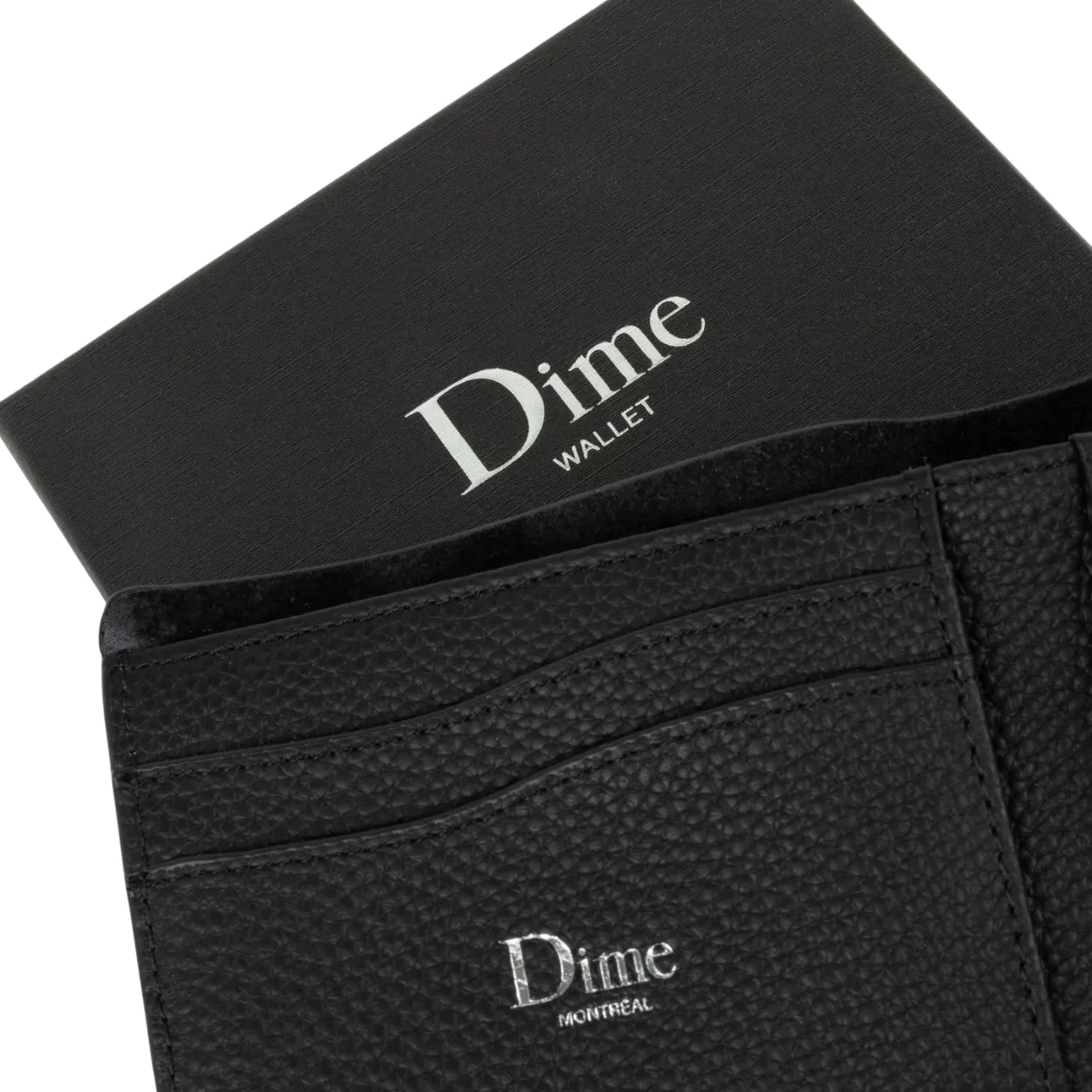 Dime MTL Classic Leather Wallet | Black