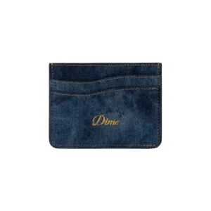 Dime MTL Cursive Card Holder Indigo Denim