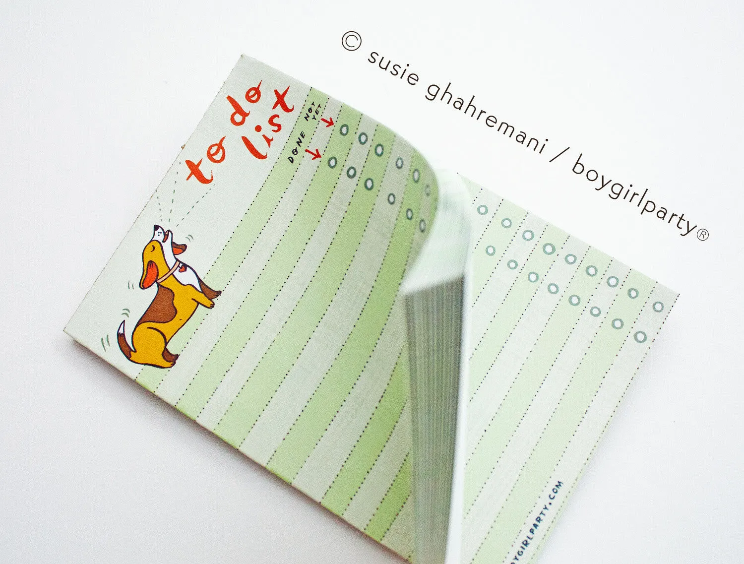 Dog To-Do List Notepad / Beagle To Do List