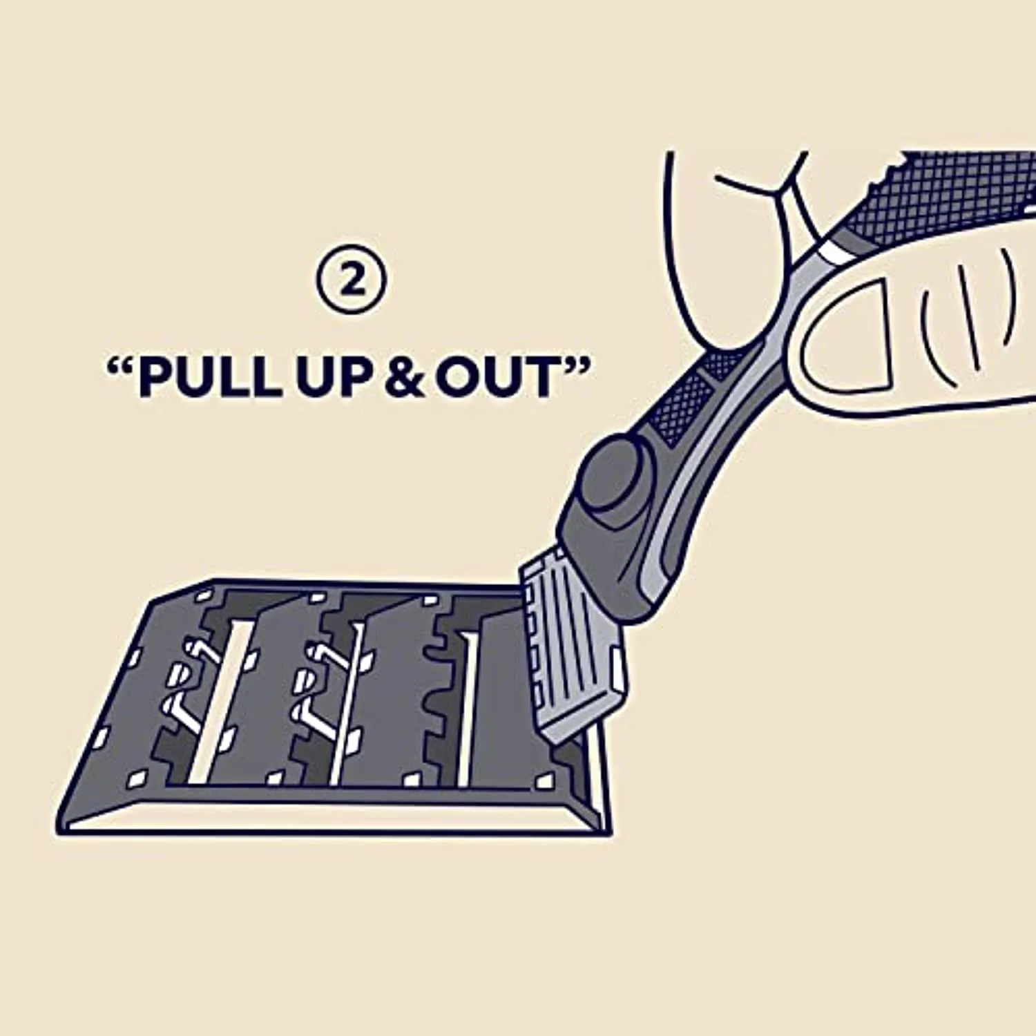 Dollar Shave Club 4-Blade Razor Starter Set, 1 Handle, 4x4-blade Cartridges, 3oz Shave Cream, Silver/Blue