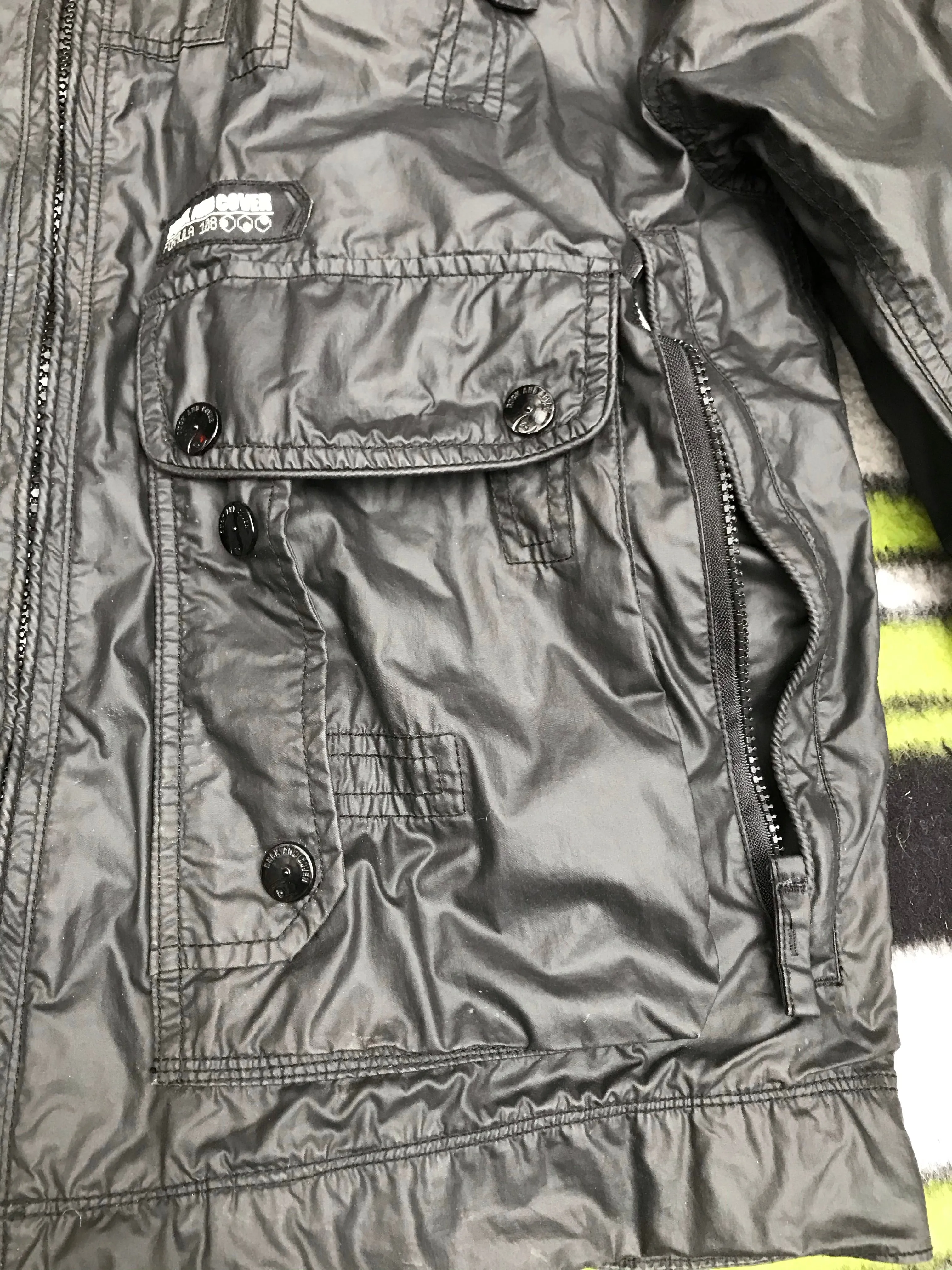 duck and cover black XL waterproof coat FREE POSTAGE