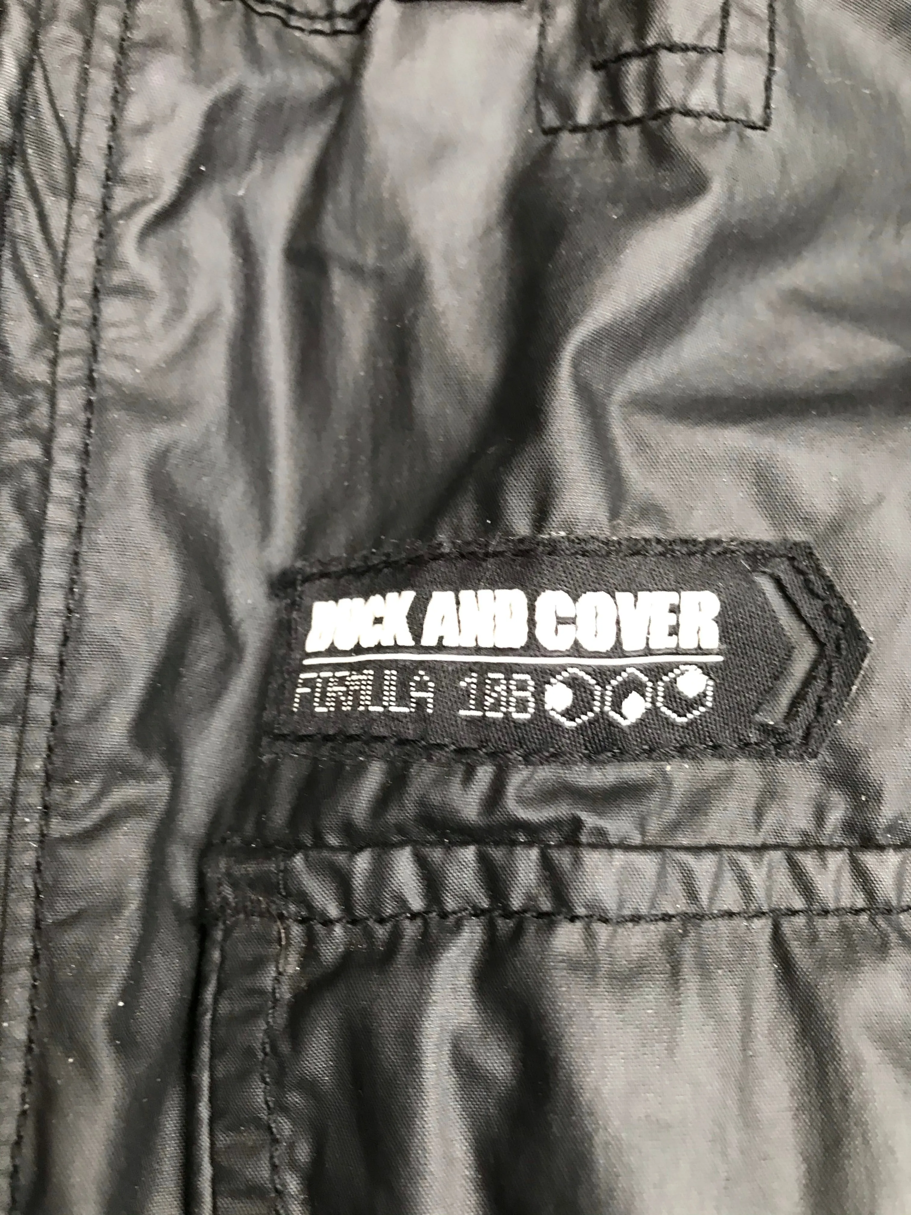 duck and cover black XL waterproof coat FREE POSTAGE