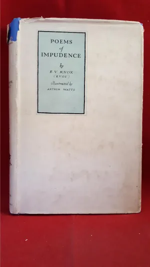 E V Knox - Poems of Impudence, Fisher Unwin, 1926, 1st Edition
