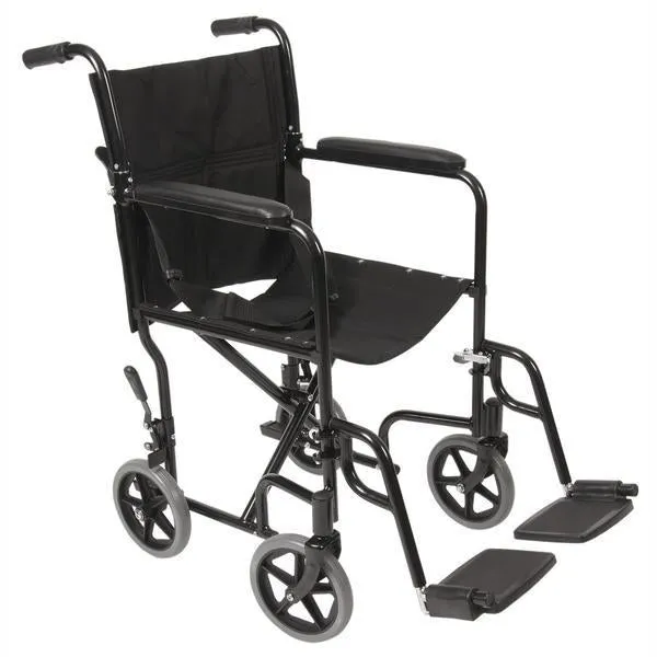 EA/1 TRANSPORT CHAIR/LIGHTWEIGHT/BLACK 19IN