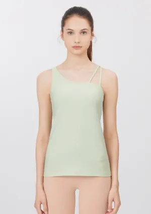easyoga LA-VEDA Asym V Back Tank2 - G03 Pink Green