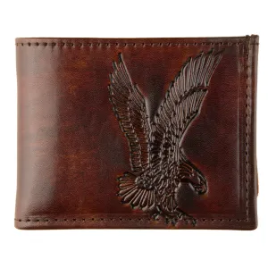 EB308-42  Antique Finish Billfold- Flying Eagle