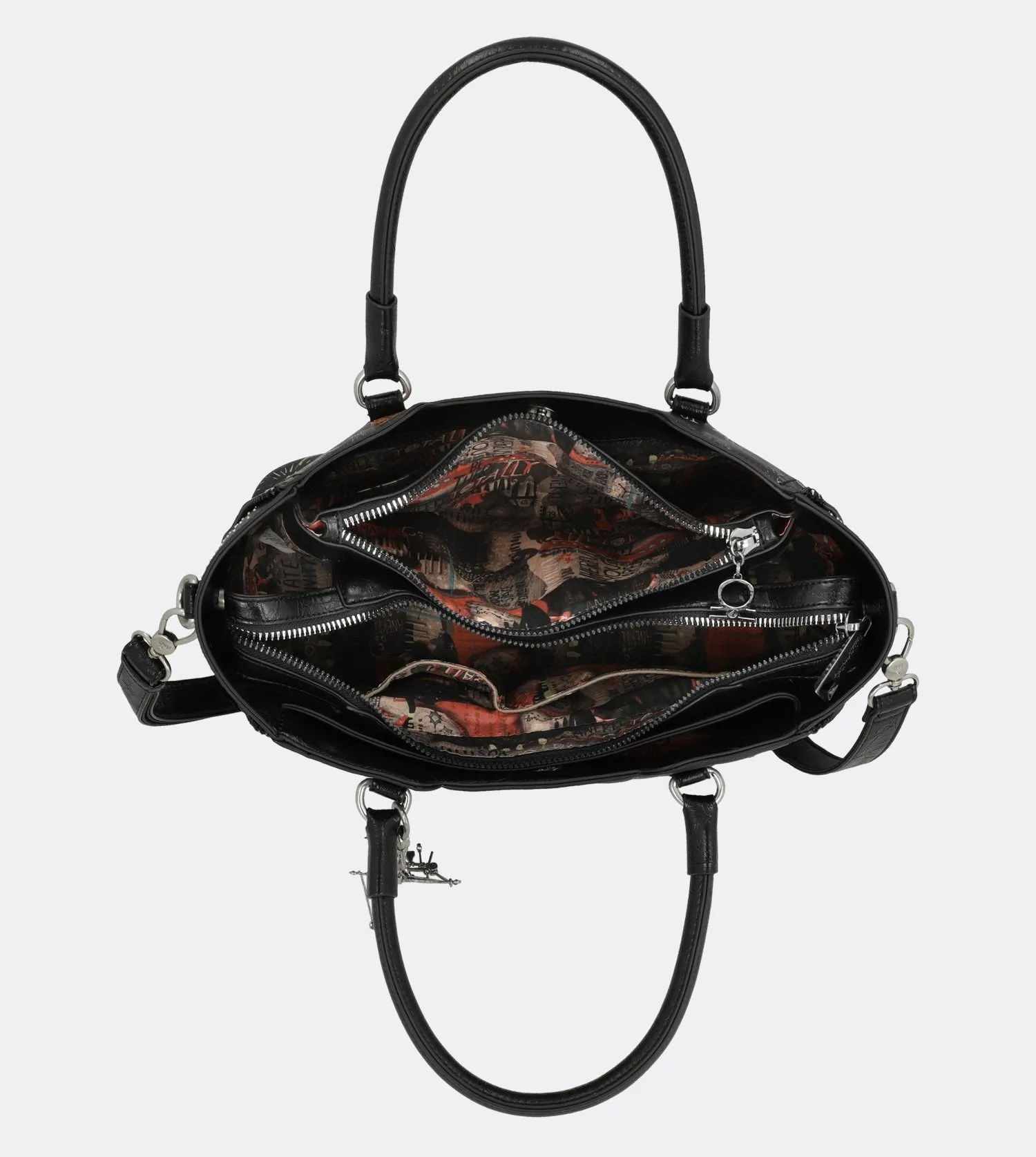 Elegant spirit two handle handbag