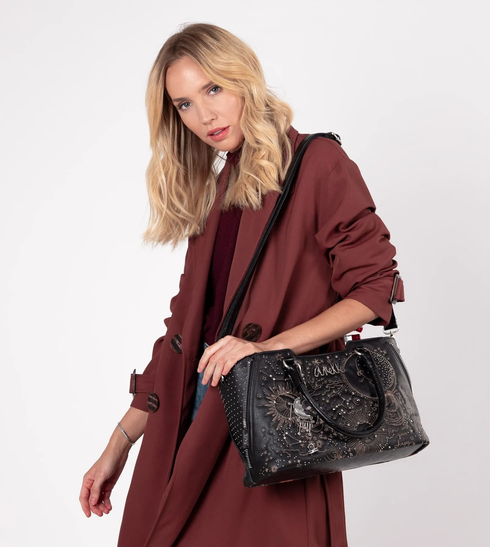 Elegant spirit two handle handbag