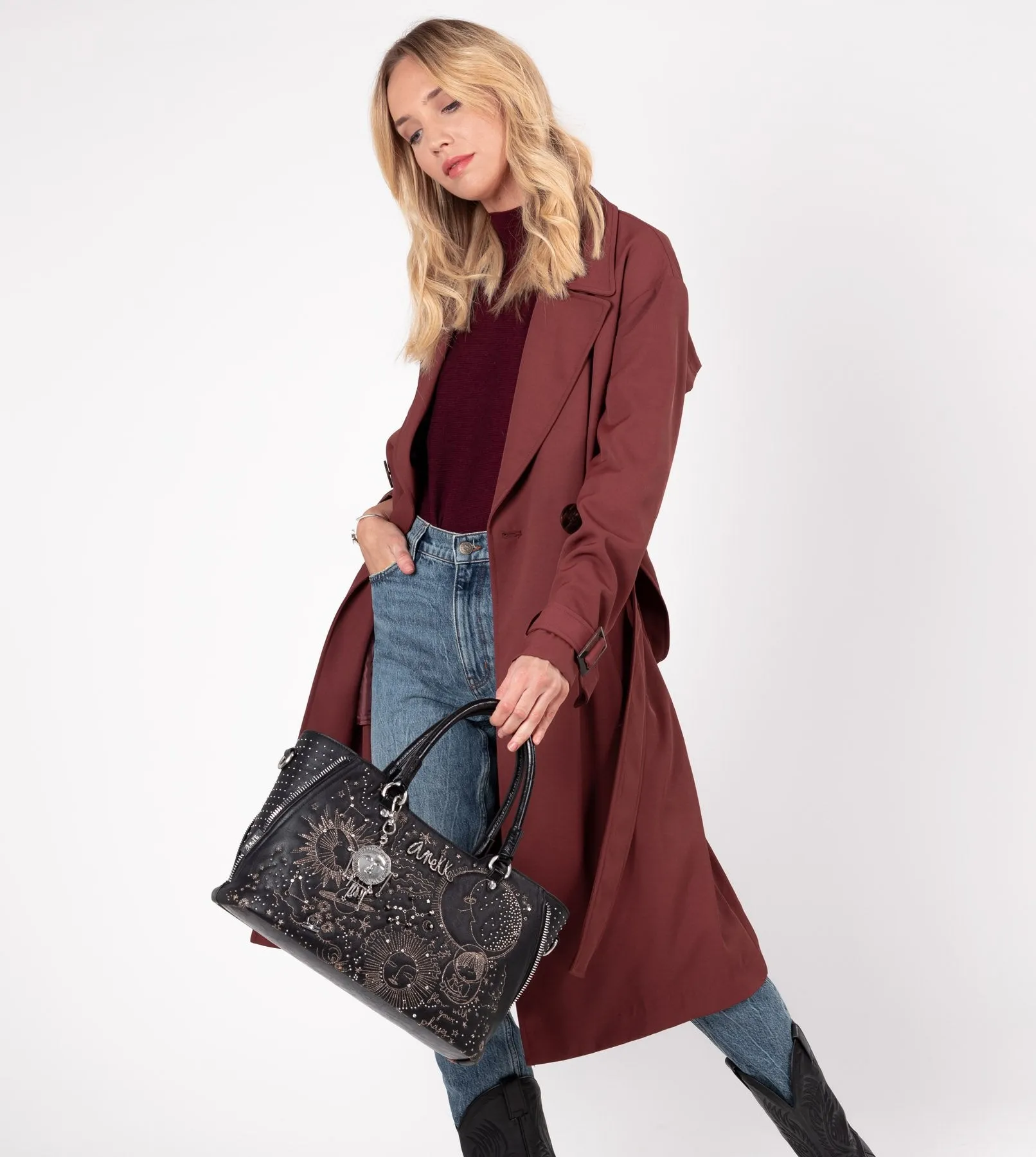 Elegant spirit two handle handbag