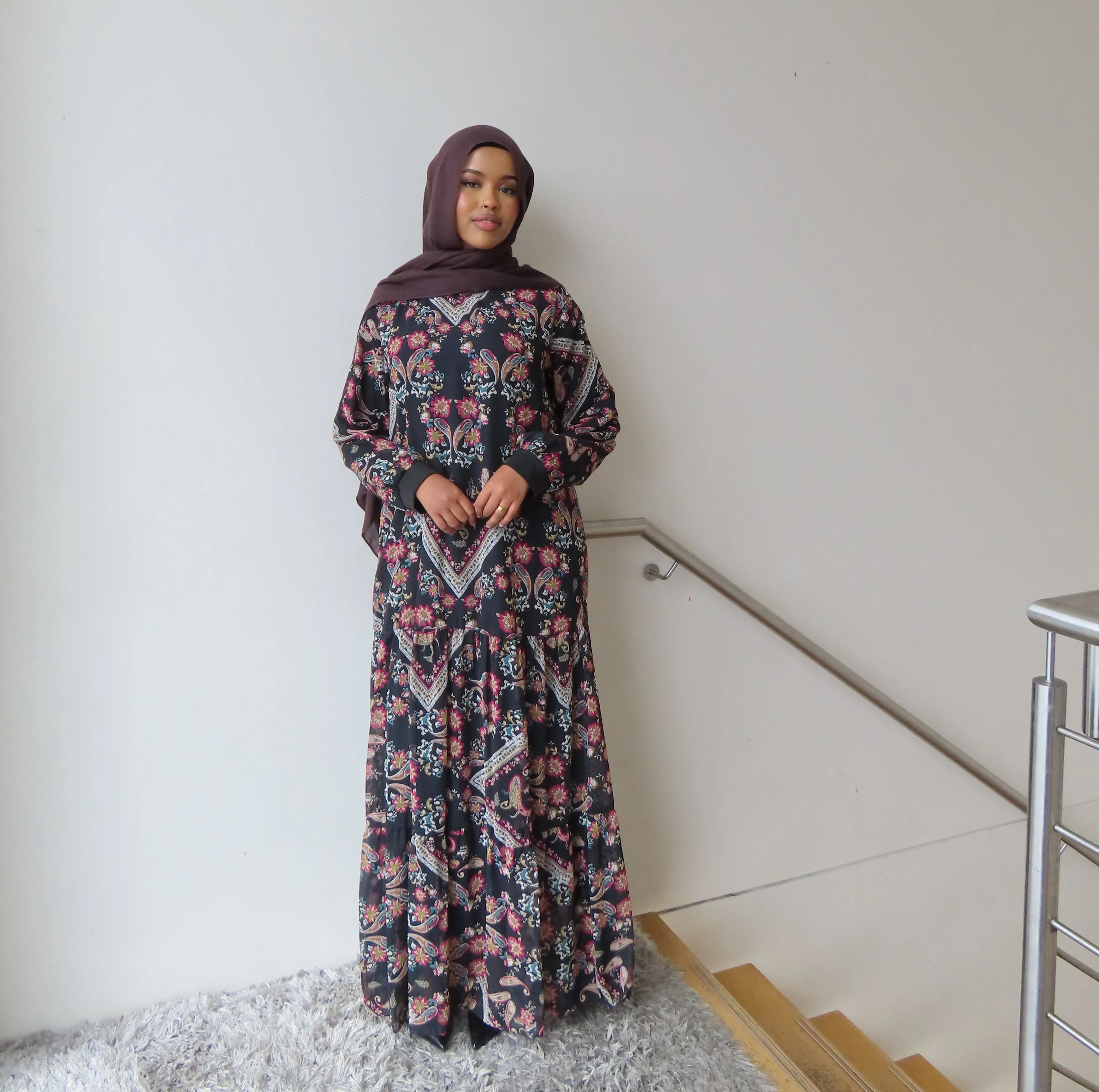 Elora Patterned Dress