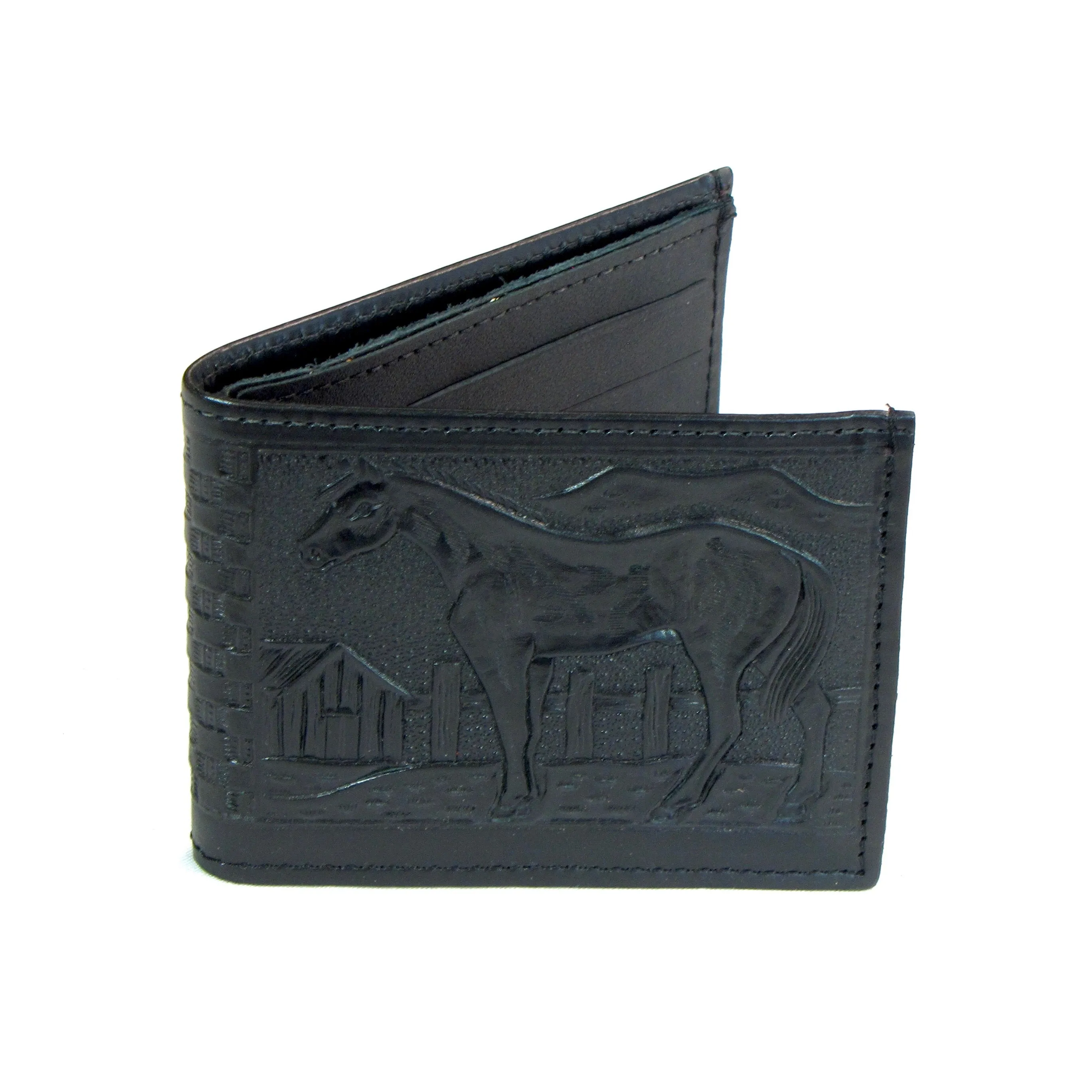 Embossed Slim Billfold - Horse/Guitar