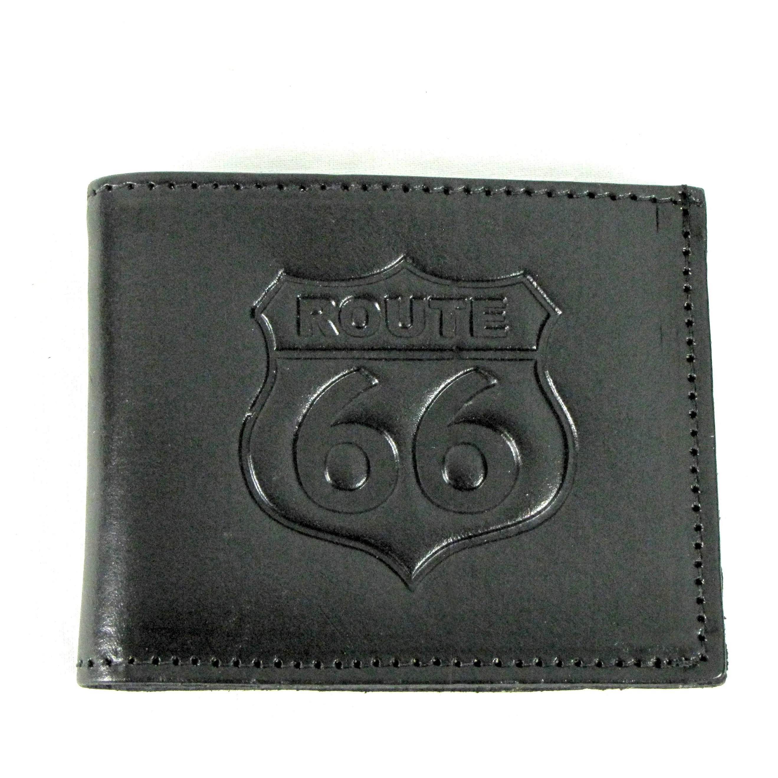 Embossed Slim Billfold- Route 66