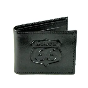Embossed Slim Billfold- Route 66