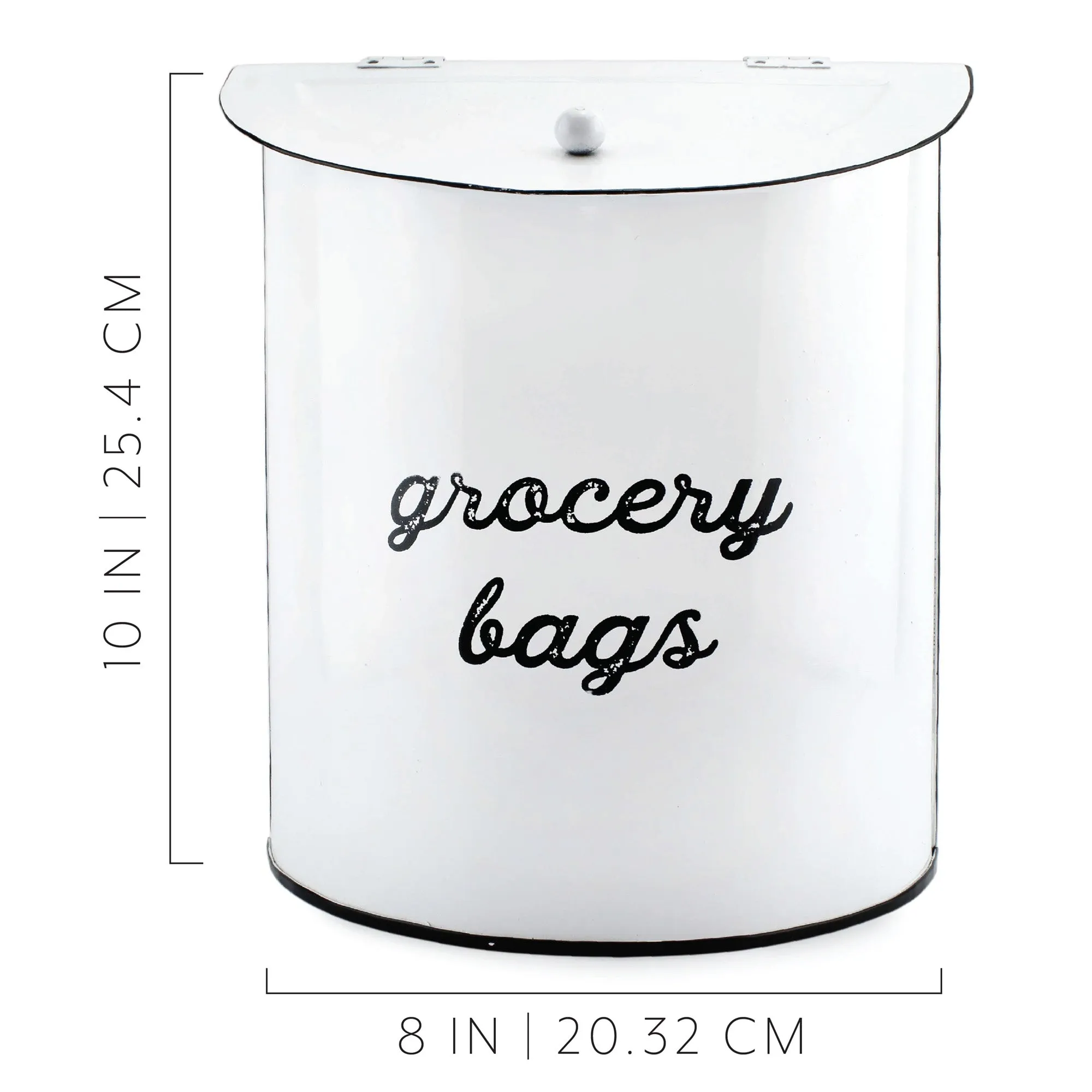 Enamelware Grocery Bag Holder