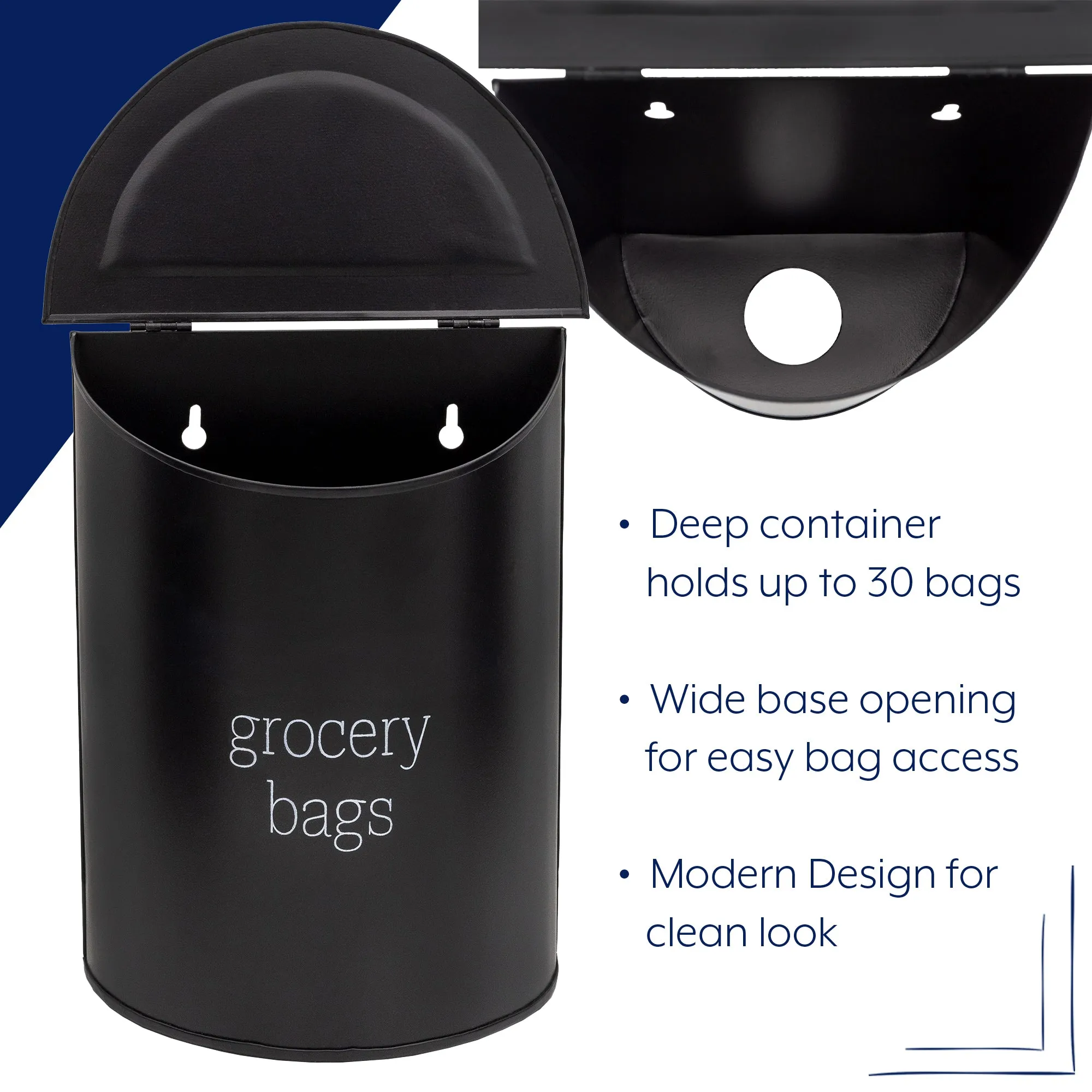 Enamelware Grocery Bag Holder