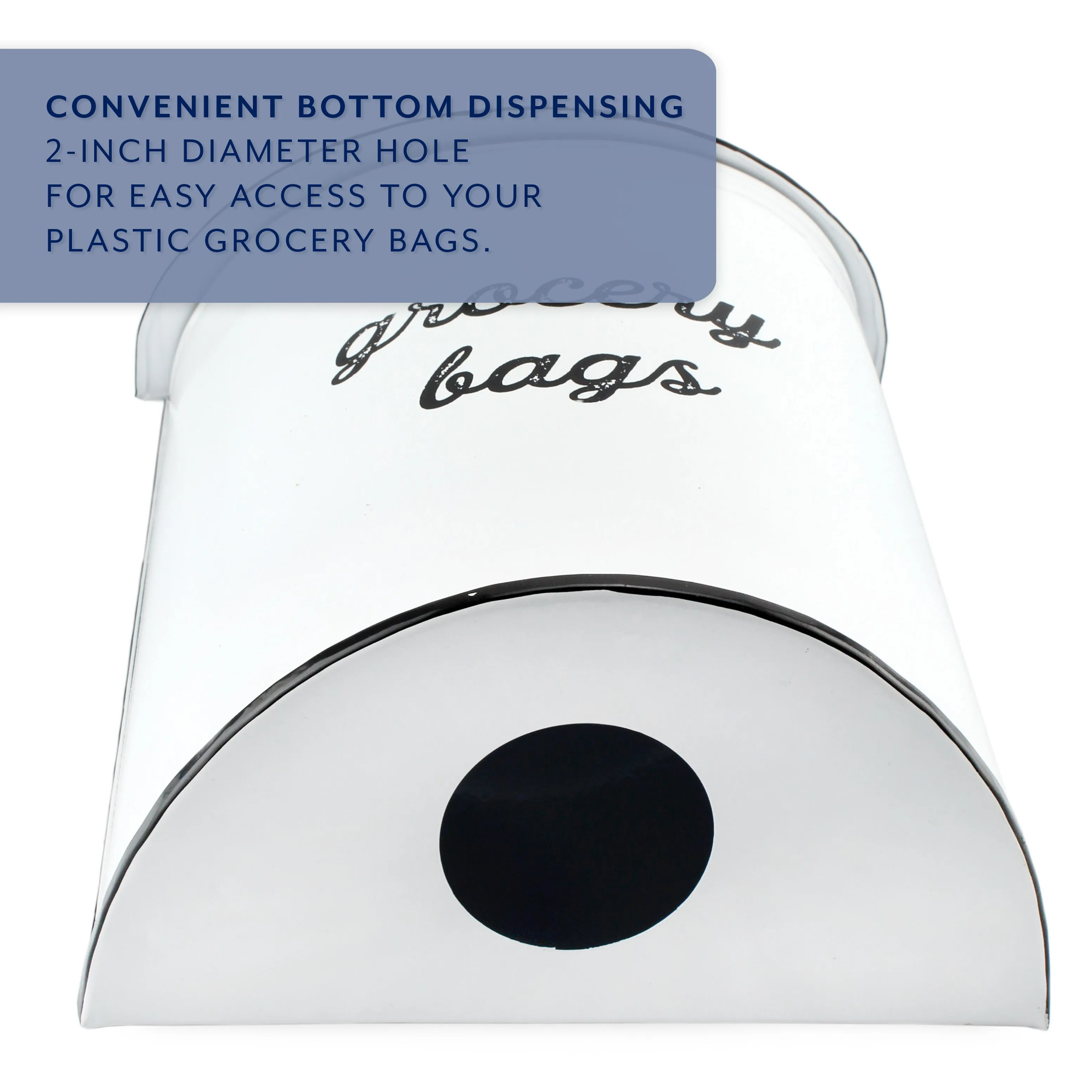 Enamelware Grocery Bag Holder