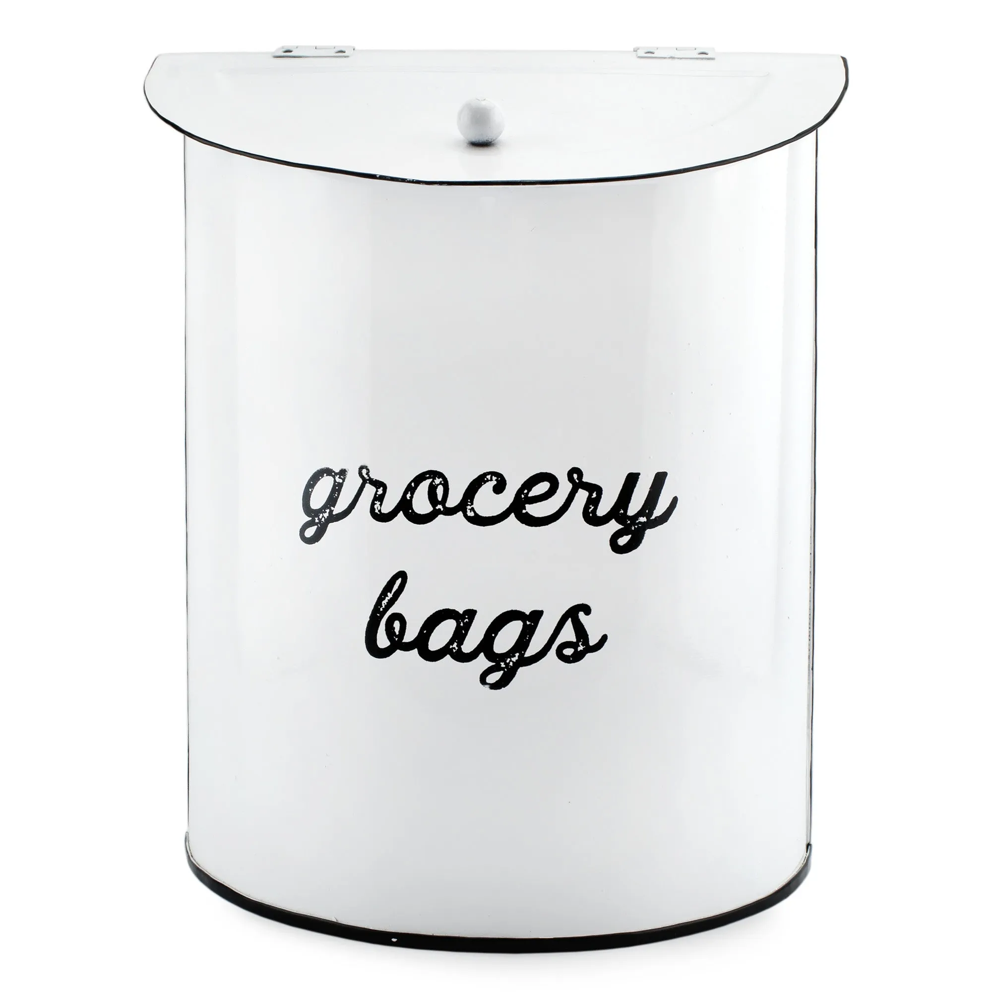 Enamelware Grocery Bag Holder