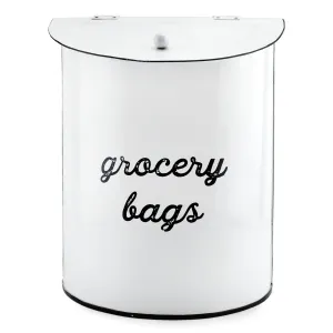 Enamelware Grocery Bag Holder