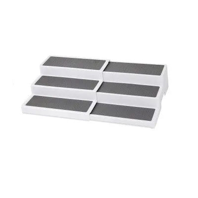 Expandable Storage Rack White/grey