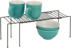 EXPANDABLE STORAGE SHELF BLACK