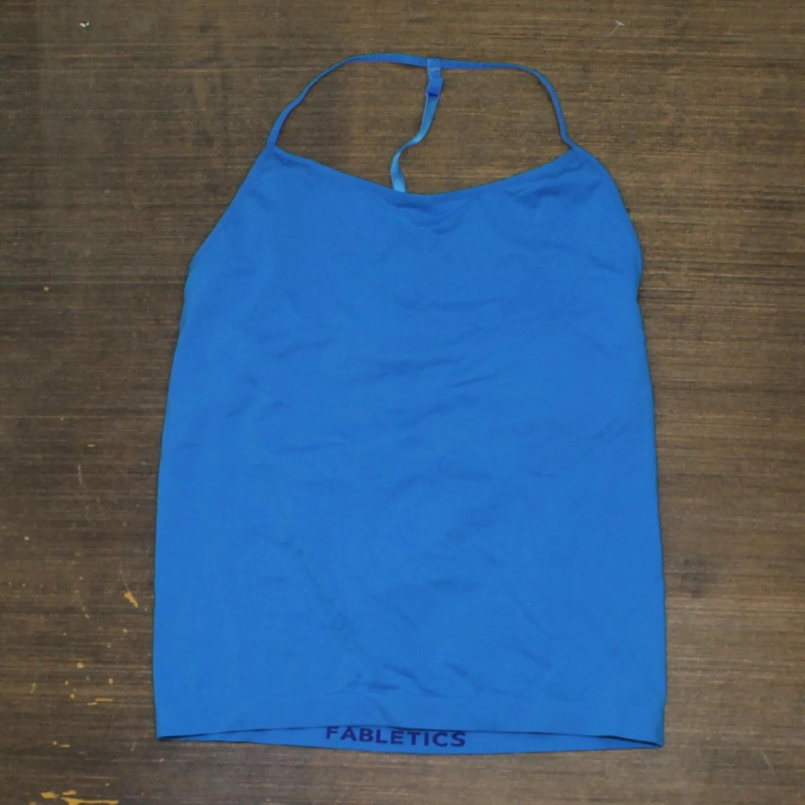 Fabletics Lined Stretch Racerback Tank Top Shirt Royal Blue See Measurements