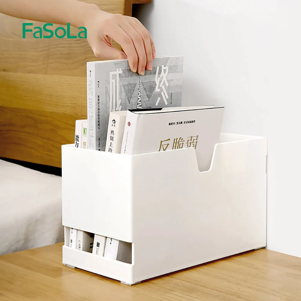 FaSoLa Small Flat Storage Box - White