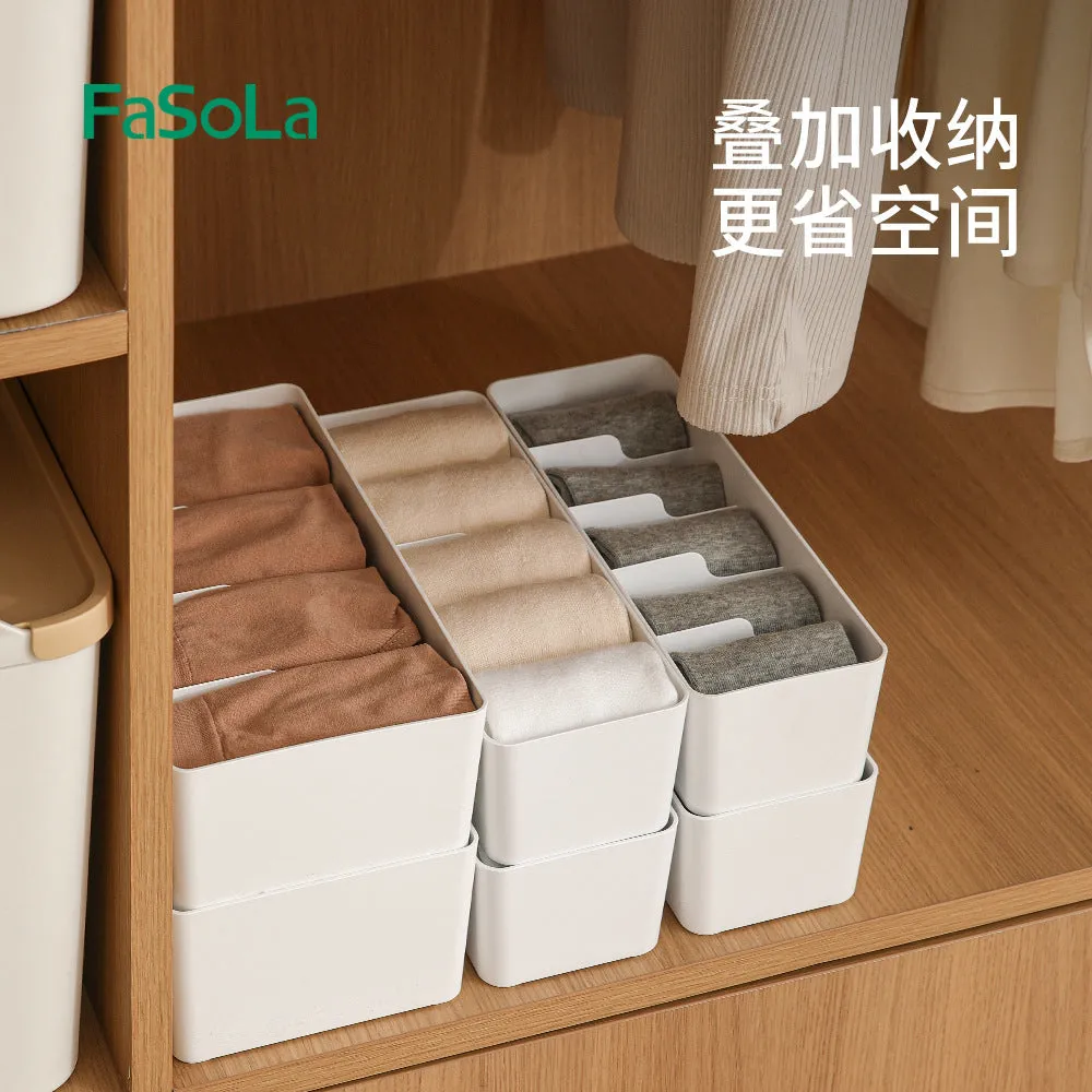 FaSoLa Sock Organizer Box - White