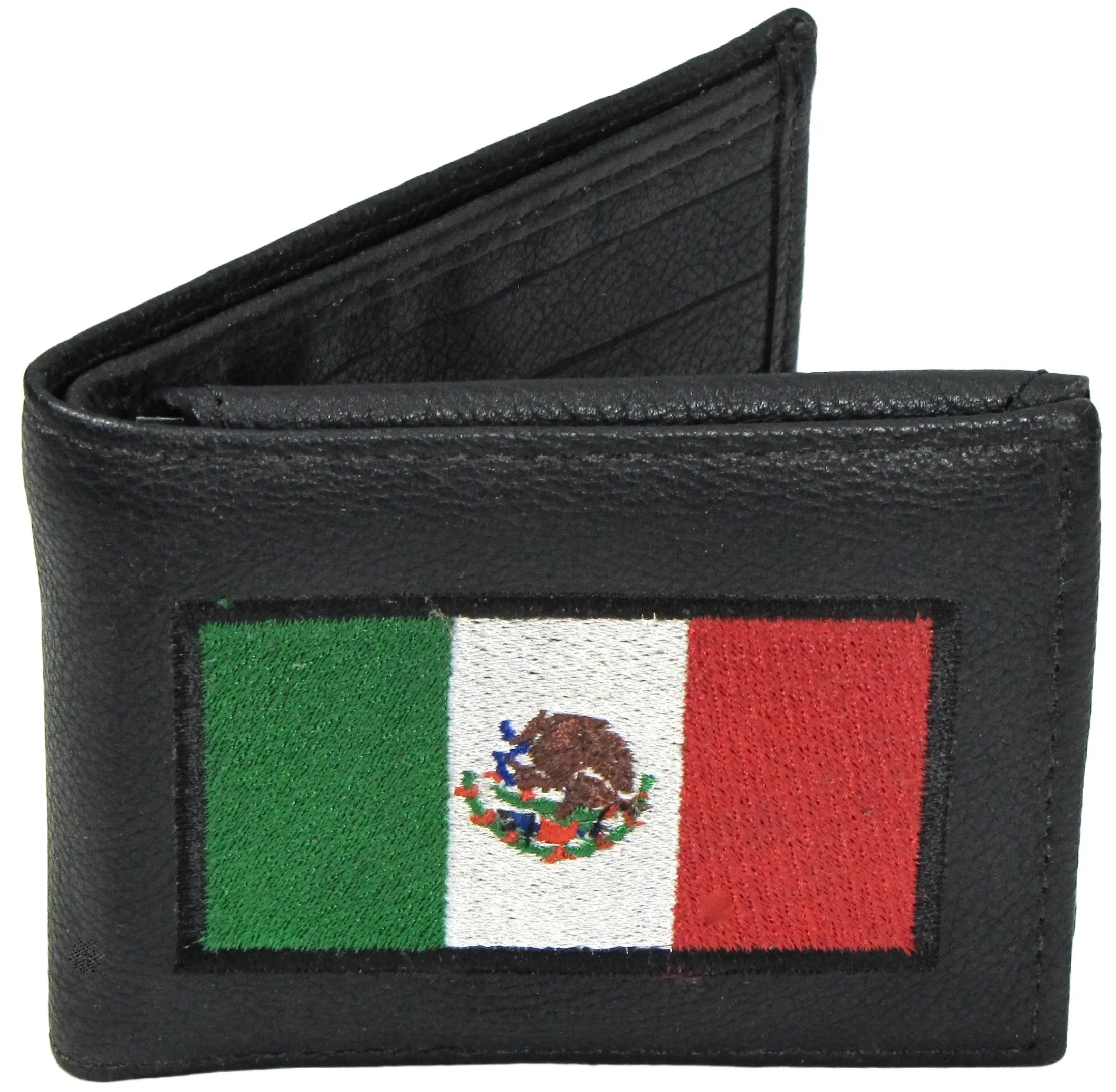FB816- MX Embroidered Billfold-Mexican Flag