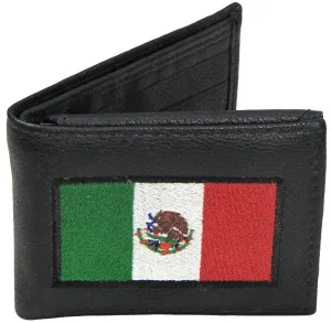 FB816- MX Embroidered Billfold-Mexican Flag