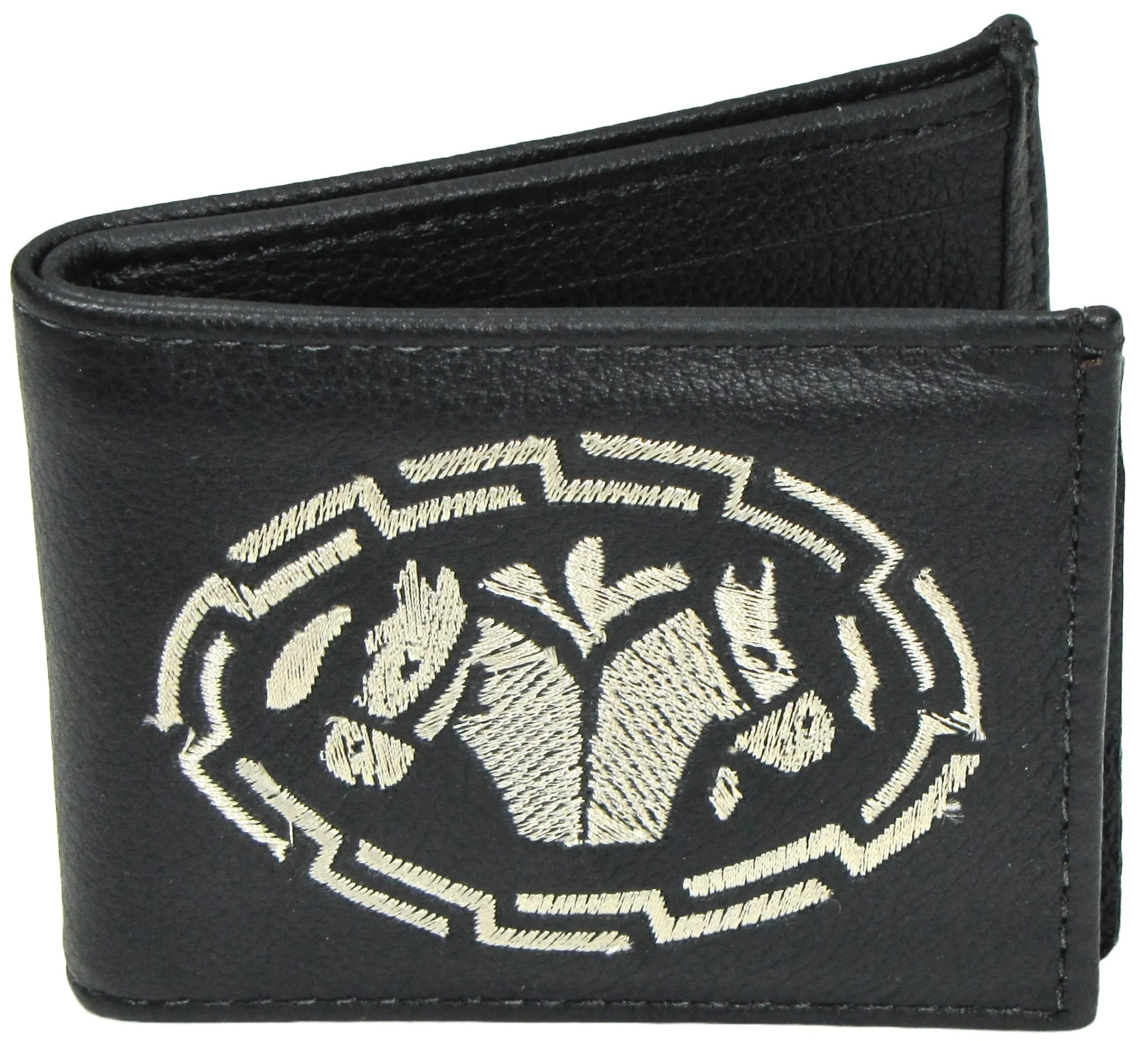 FB816- XX Embroidered Billfold- Horse Heads