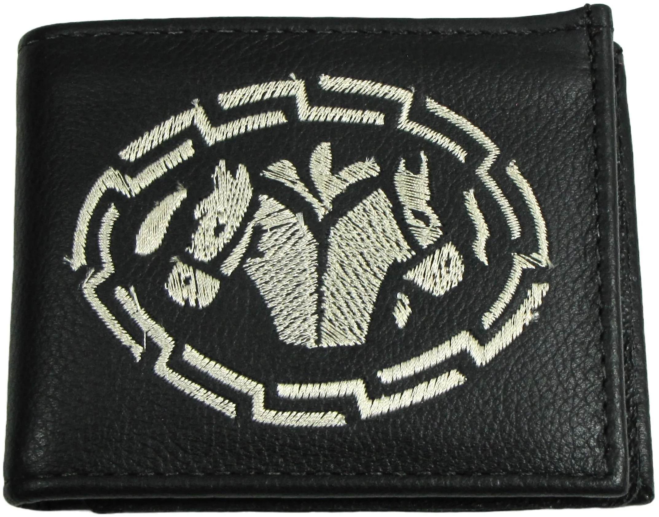 FB816- XX Embroidered Billfold- Horse Heads