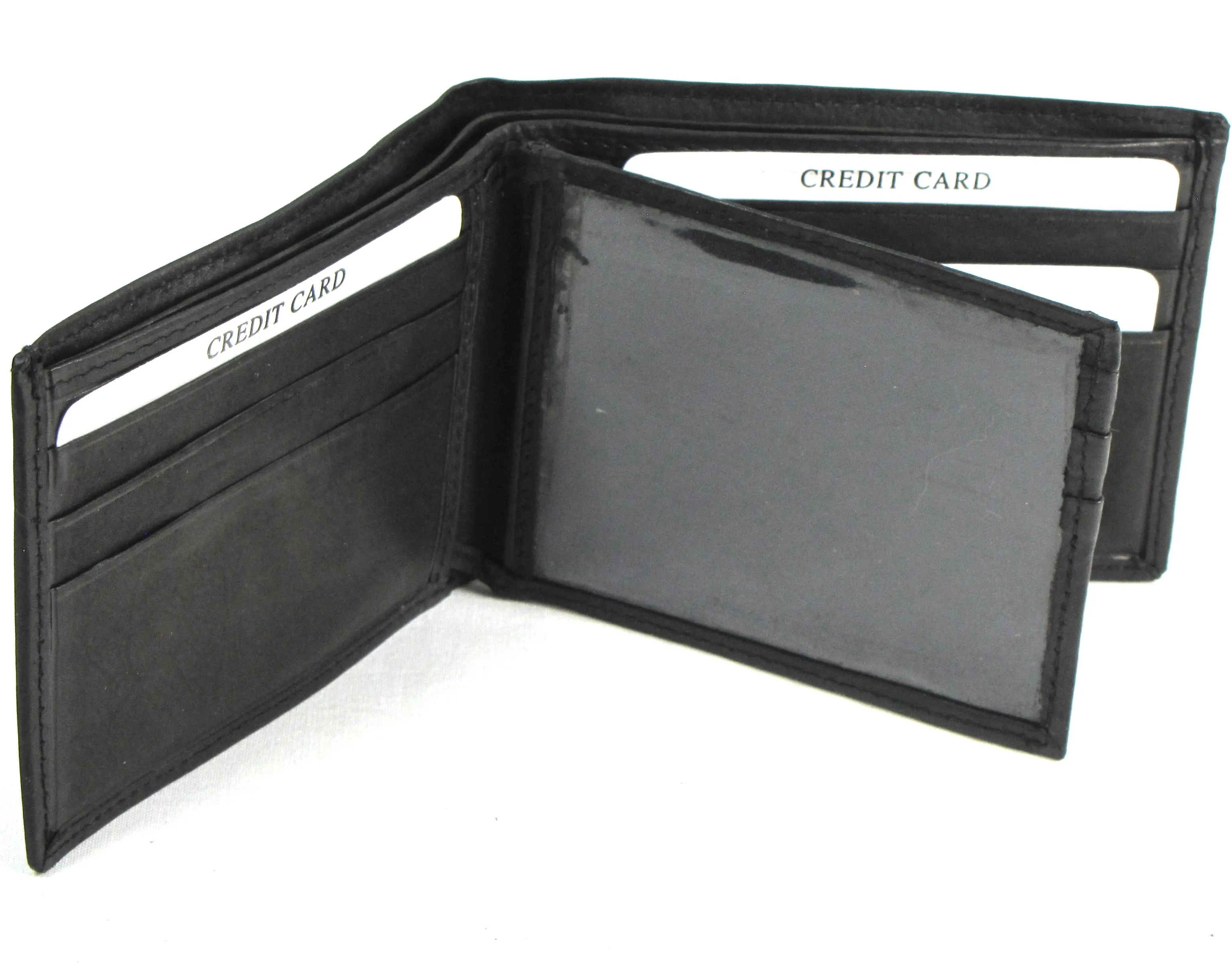 FB951-195B  Black Embossed Billfold - Deer
