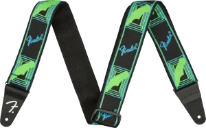 Fender Neon Monogrammed Strap, 2"