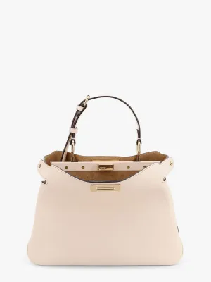 Fendi Peekaboo Soft Small Leather Shoulder Bag