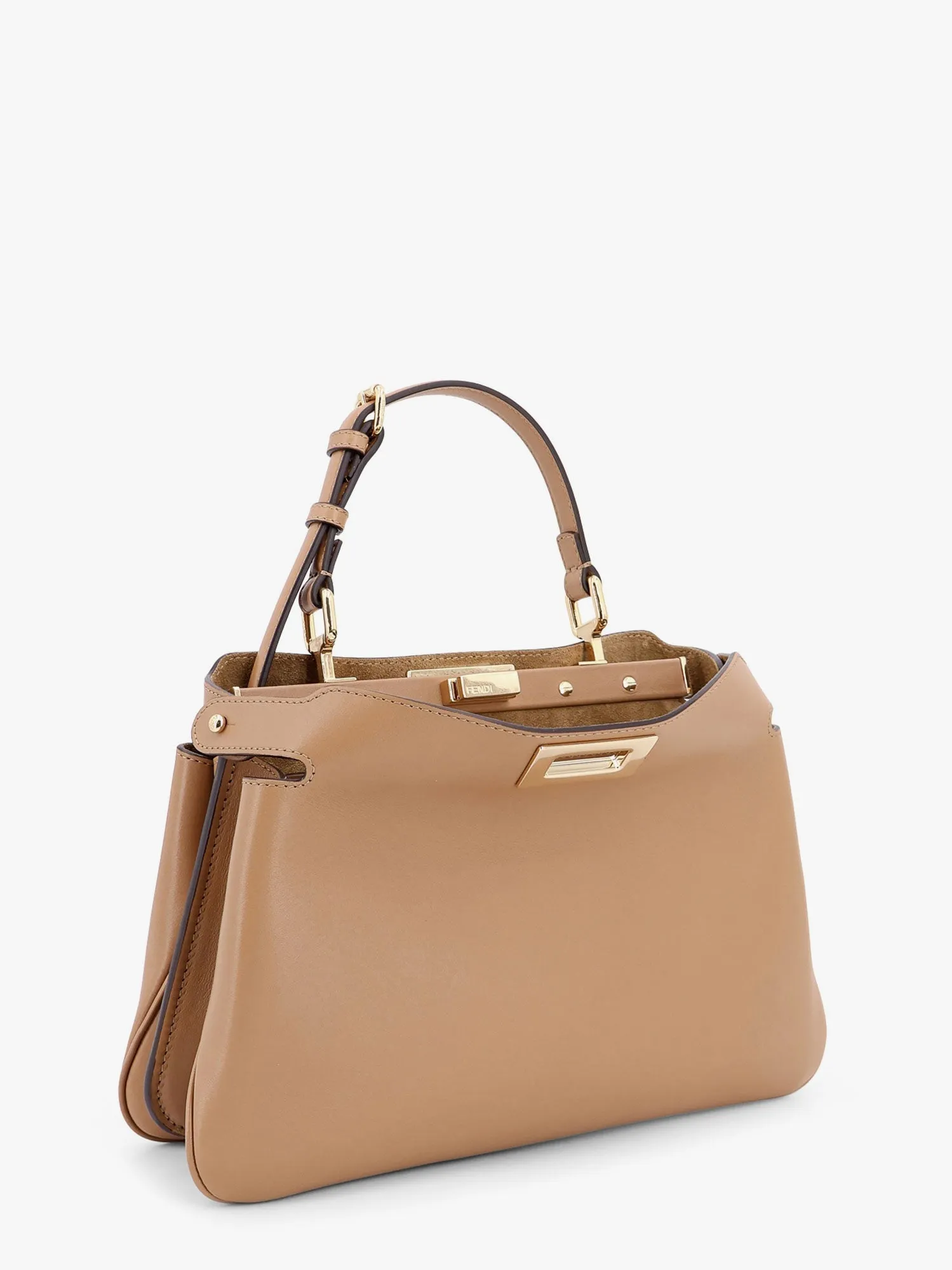 Fendi Peekaboo Soft Small Leather Shoulder Bag
