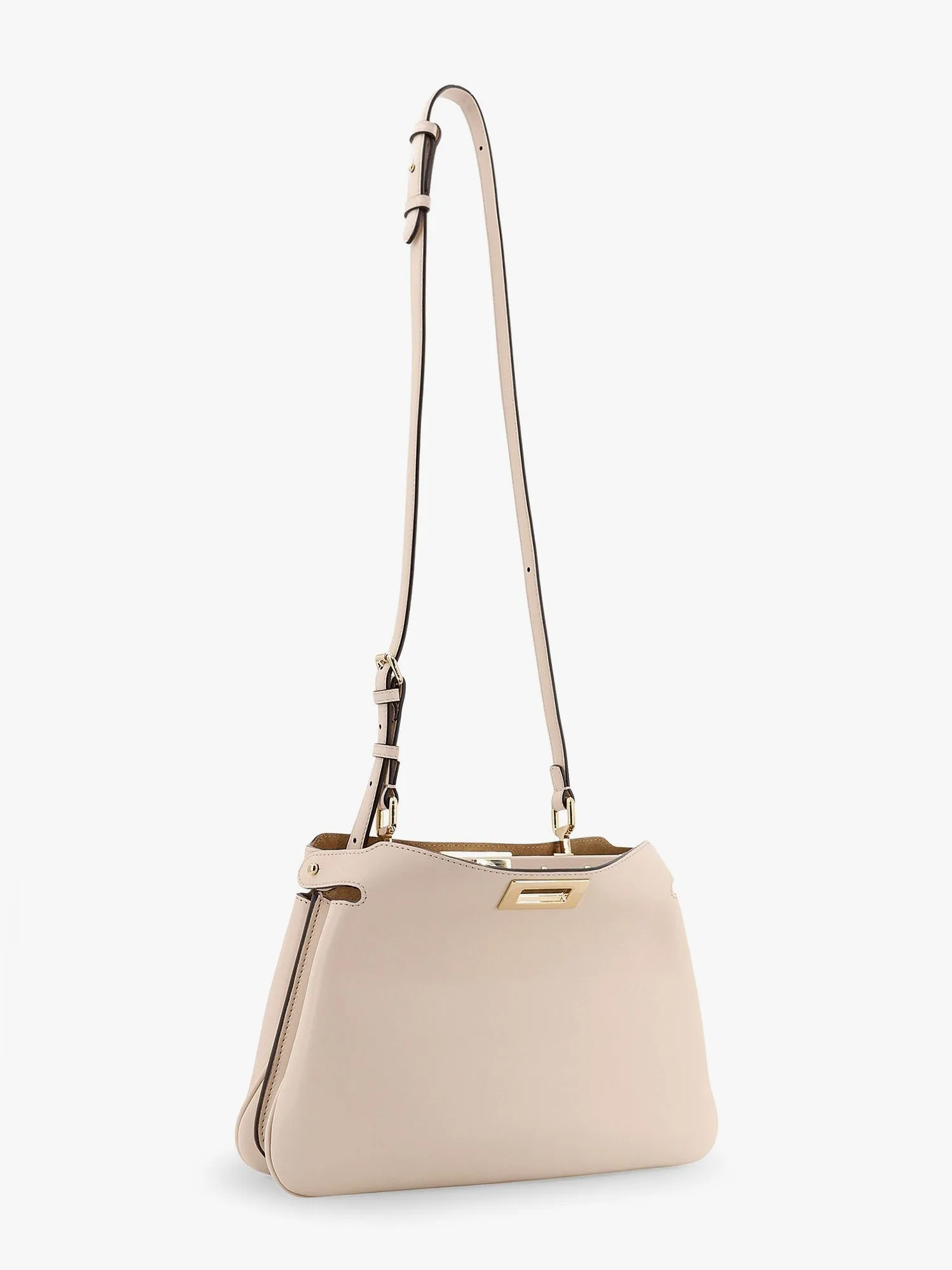 Fendi Peekaboo Soft Small Leather Shoulder Bag