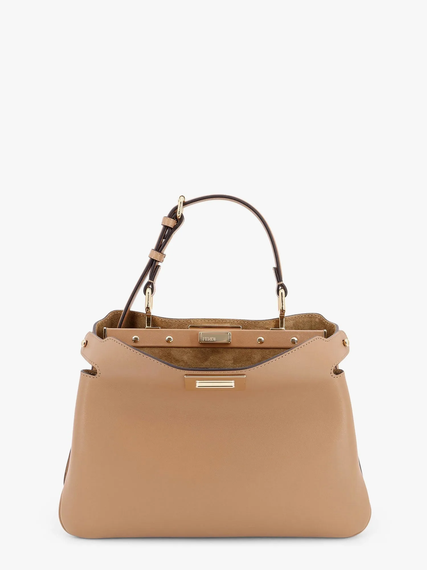 Fendi Peekaboo Soft Small Leather Shoulder Bag