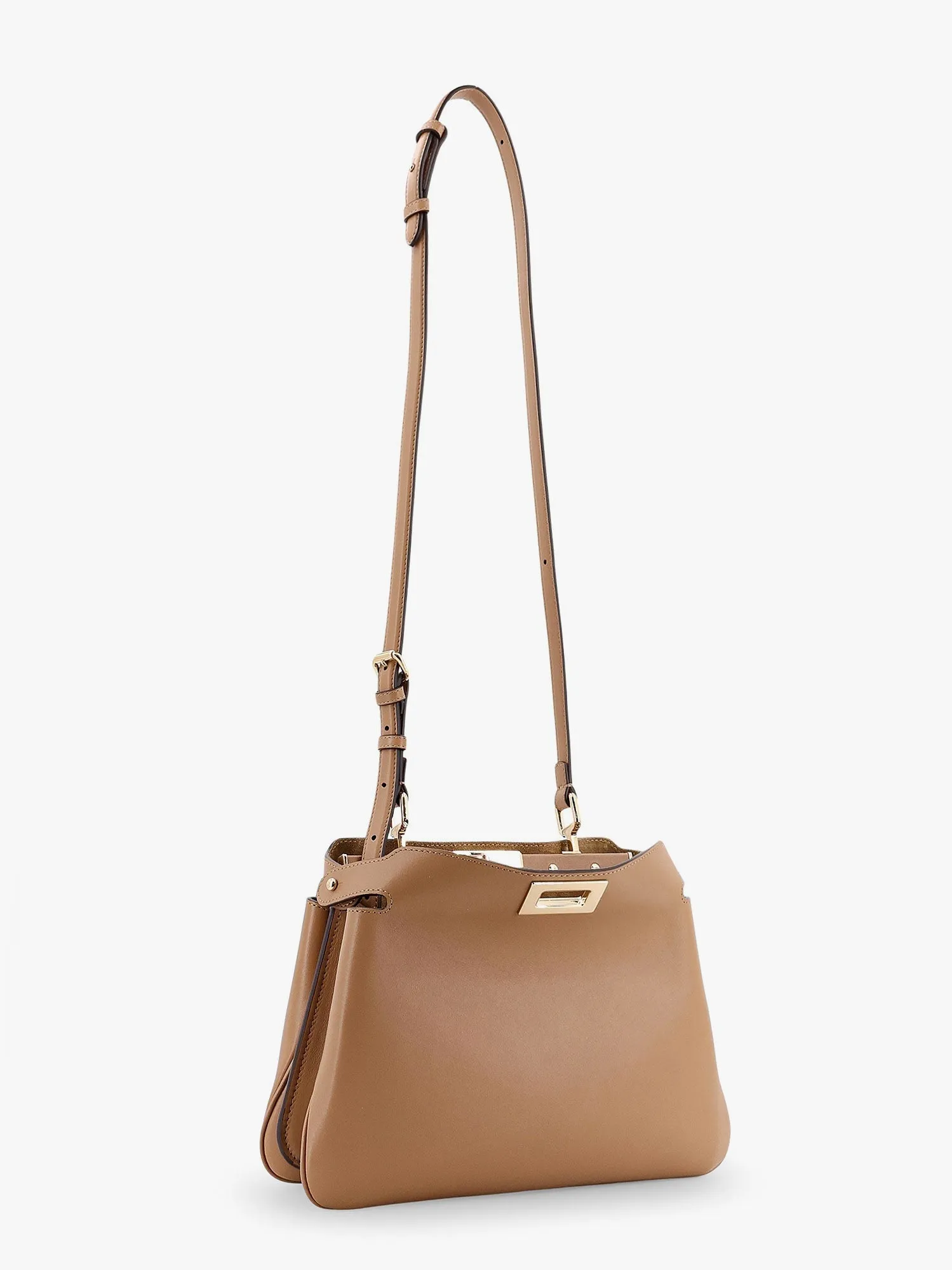 Fendi Peekaboo Soft Small Leather Shoulder Bag
