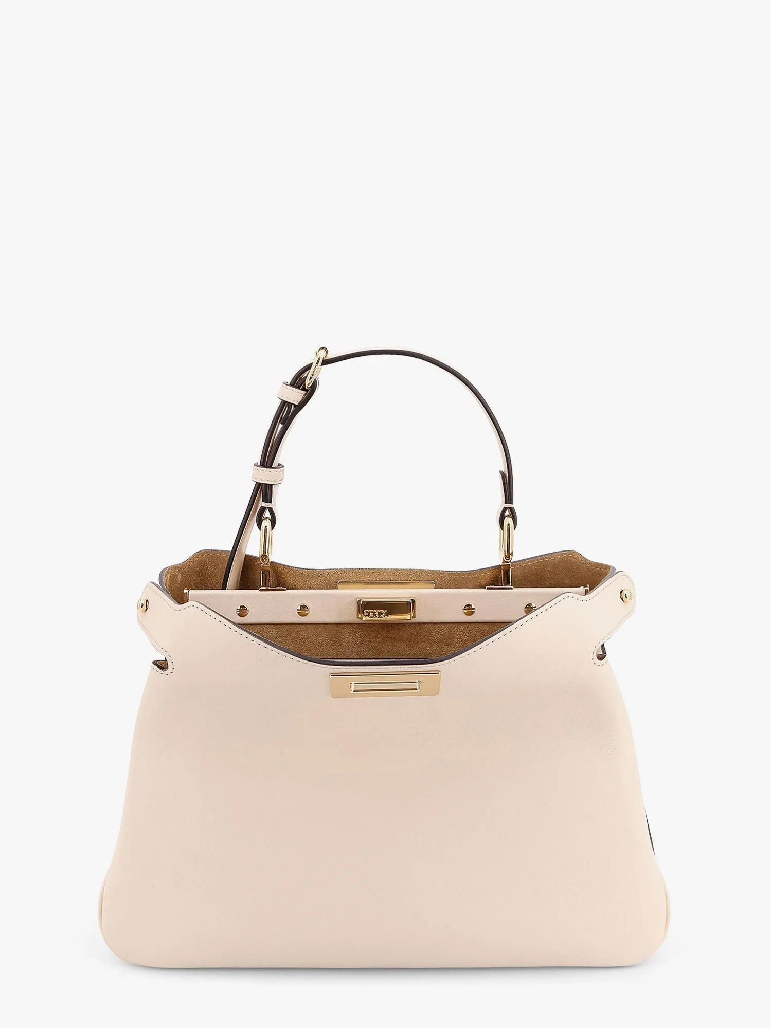 Fendi Peekaboo Soft Small Leather Shoulder Bag