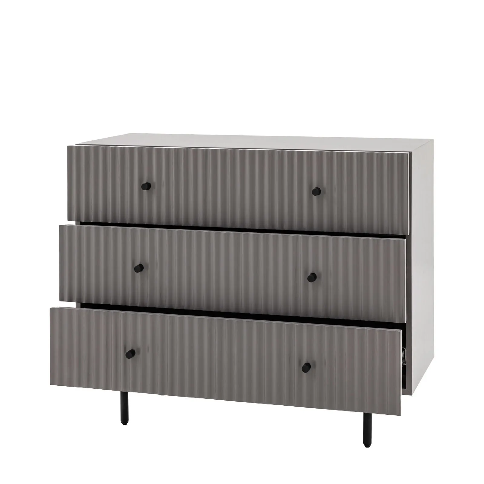 FLUTE Grey Chest of Drawers