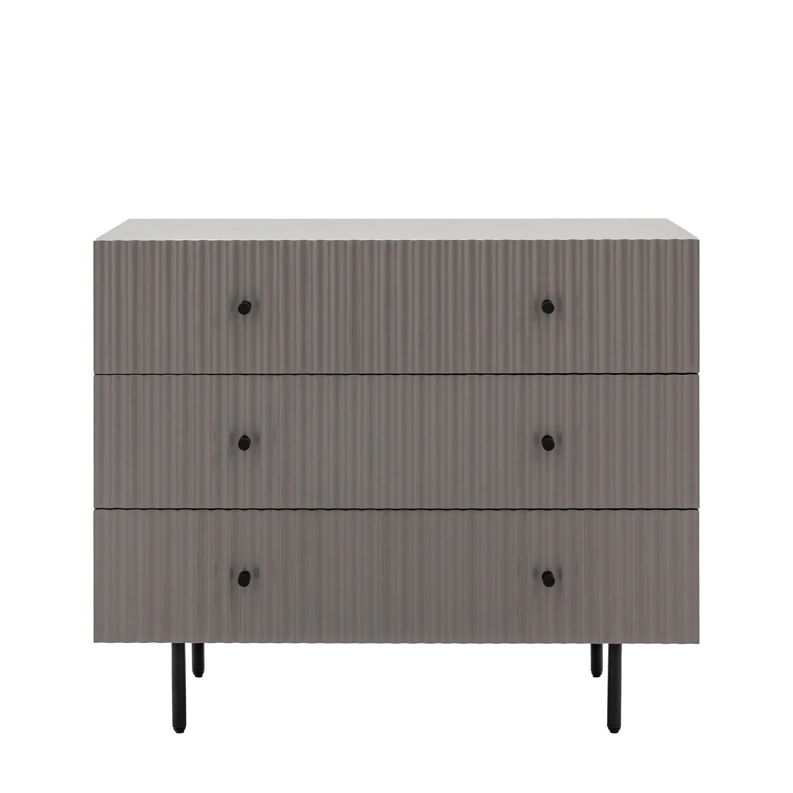 FLUTE Grey Chest of Drawers