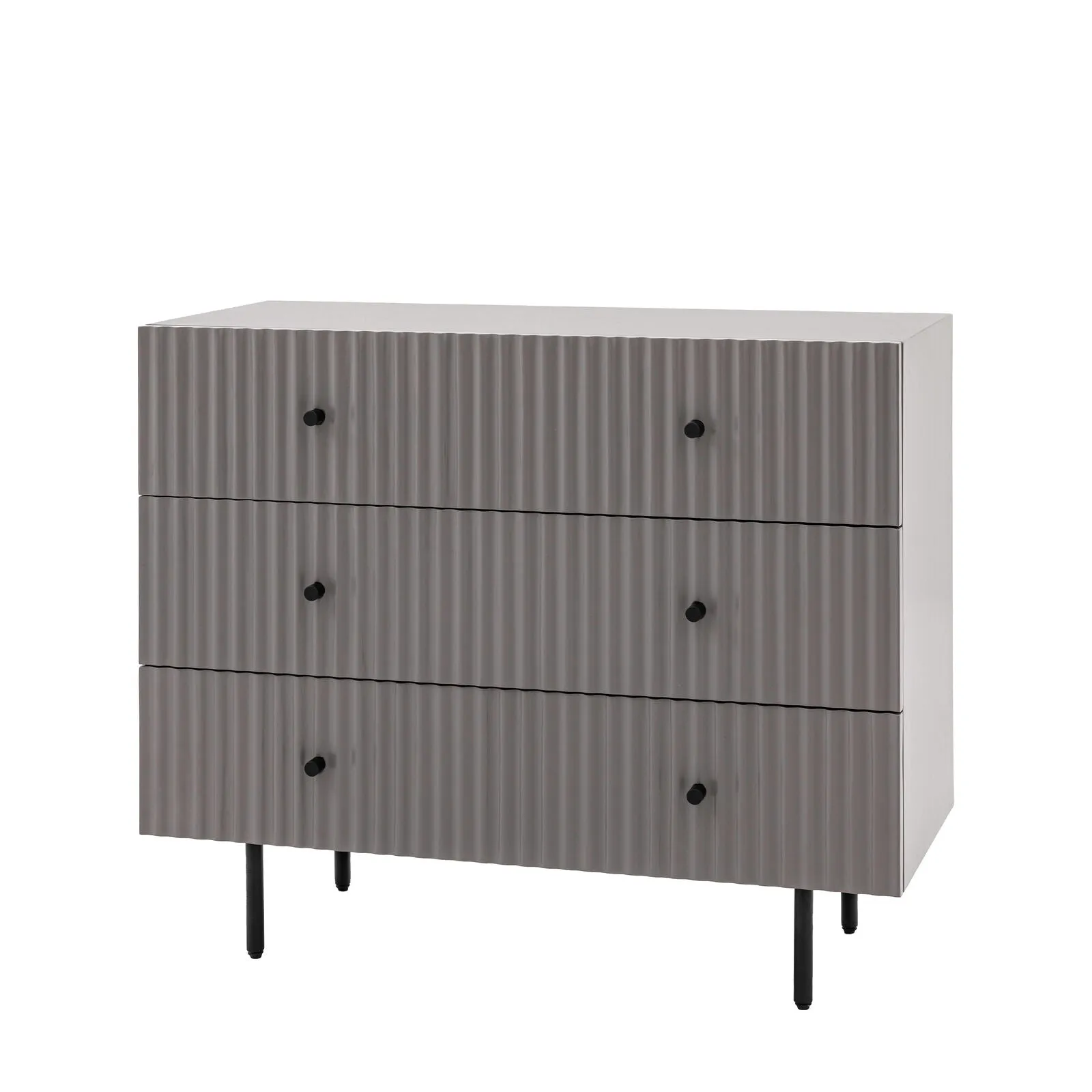 FLUTE Grey Chest of Drawers