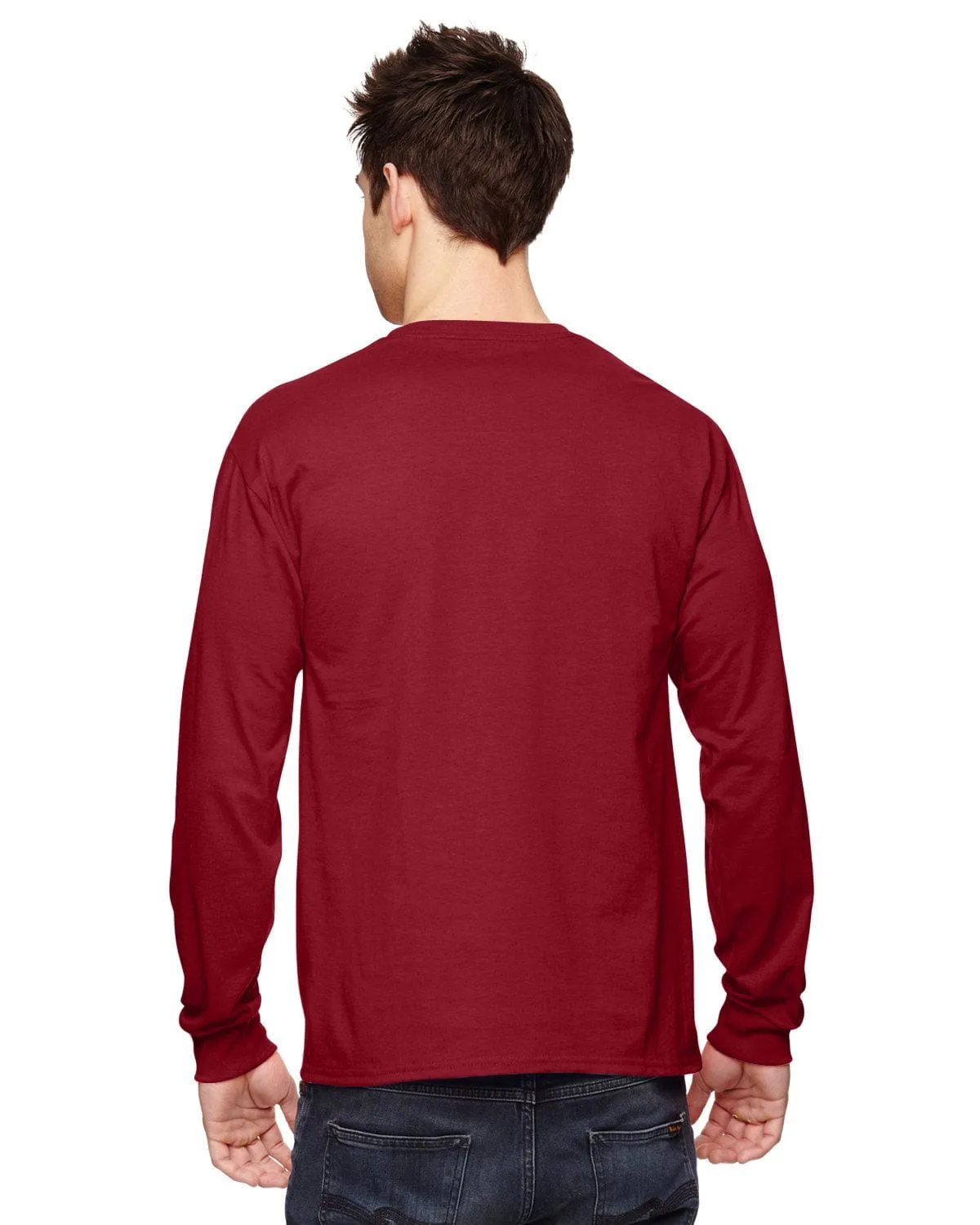 Fruit of the Loom Lightweight Long Sleeve T-Shirt | Crimson